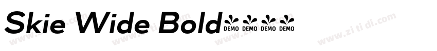 Skie Wide Bold字体转换